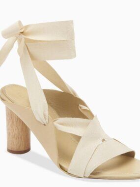 Ulla Johnson Nude Leather Ribbon Sandals US 8